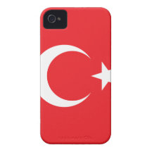 Turkish Flag Circle iPhone 4 Covers