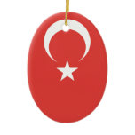 Turkish Flag Christmas Ornament