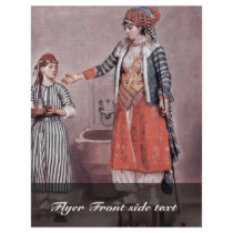 Turkish Lady With Maid By Liotard Jean-Ã‰Tienne (B Custom Flyer