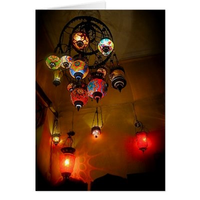 Turkish Lamps on Turkish Lamps Greeting Card From Zazzle Com