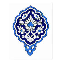 Turkish tile Postcard