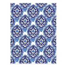 Turkish tile Postcard