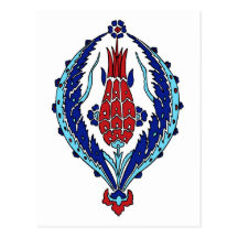 Turkish tile Postcard