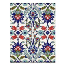 Turkish tile Postcard