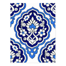 Turkish tile Postcard