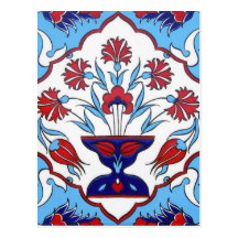 Turkish tile Postcard