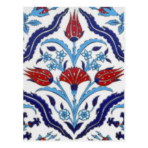 Turkish tile Postcard