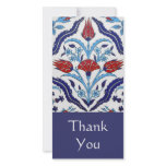Turkish tile Thank You Photo Card