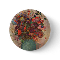 Turkish Vase by Odilon Redon Buttons