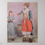Turkish Woman with her Servant Posters