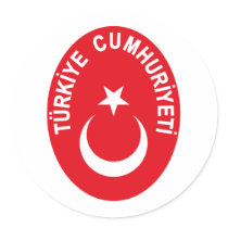 Turkiye (Turkey) COA Stickers