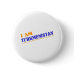 TURKMENISTAN PINBACK BUTTON