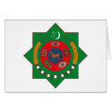 Turkmenistan Coat of Arms cards