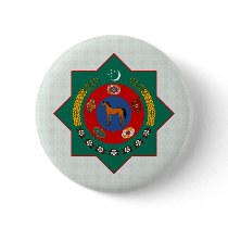 Turkmenistan Coat of Arms detail Button