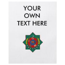 Turkmenistan Coat of Arms Full Color Flyer