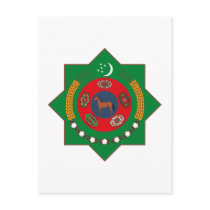 Turkmenistan Coat of Arms postcards