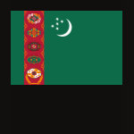 Turkmenistan Flag Map Spaghetti Top