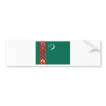 Turkmenistan flag bumper stickers