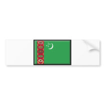 Turkmenistan Flag bumper stickers