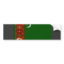 Turkmenistan Flag bumper stickers
