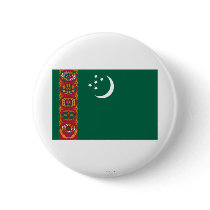 Turkmenistan Flag Pinback Button
