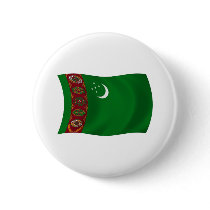 Turkmenistan Flag Button