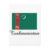Turkmenistan Flag Design postcards