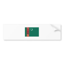 Turkmenistan FLAG International bumper stickers