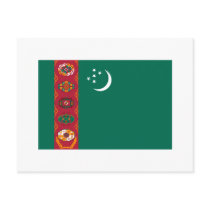 Turkmenistan FLAG International postcards