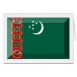 Turkmenistan Flag Jewel cards