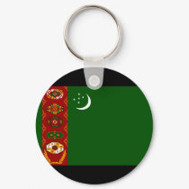 Turkmenistan Flag keychains