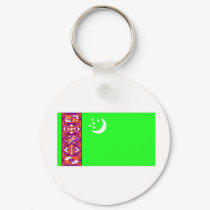 Turkmenistan Flag keychains