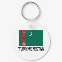 Turkmenistan Flag keychains