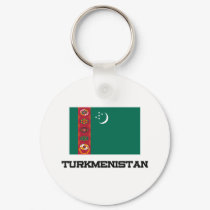 Turkmenistan Flag keychains