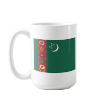 Turkmenistan Flag & Map Mug