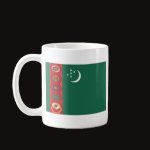 Turkmenistan Flag Map Classic Mug