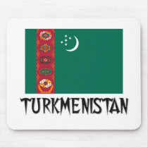 Turkmenistan Flag mousepads by flagshirt Turkmenistan Flag mousepads