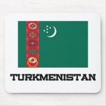 Turkmenistan Flag mousepads by tshirtshirts Turkmenistan Flag mousepads