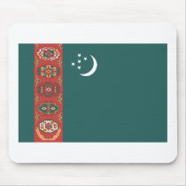 Turkmenistan Flag Mousepad by FlagTshirts Turkmenistan Flag Mousepad
