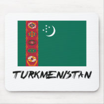 Turkmenistan Flag mousepads by flagshirt Turkmenistan Flag mousepads