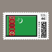 Turkmenistan Flag stamps