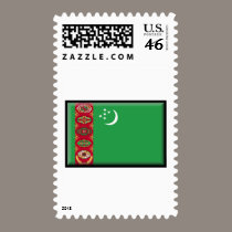 Turkmenistan Flag stamps