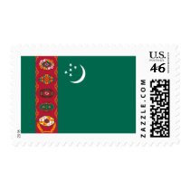 Turkmenistan Flag postage