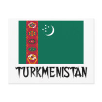 Turkmenistan Flag postcards