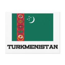 Turkmenistan Flag postcards