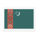 Turkmenistan Flag Postcard