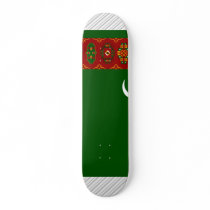 Turkmenistan Flag skateboards by coolcountry Turkmenistan Flag skateboards