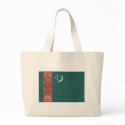 Turkmenistan Flag Tote Bag