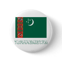 Turkmenistan Flag with Name Pins