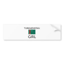 TURKMENISTAN GIRL bumper stickers